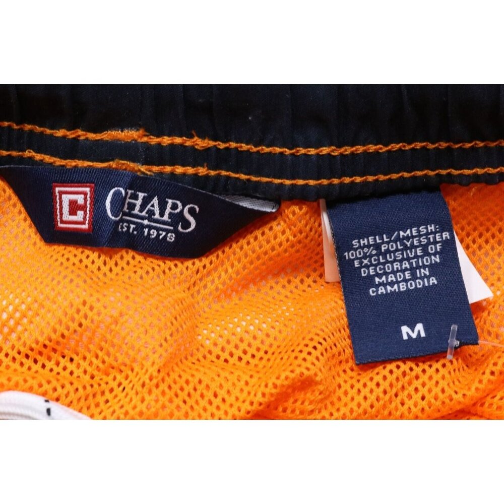 Chaps Swimwear Mens M Orange Trunks Aloha Hawaiian Swim Board Shorts Lined VTG - Picture 8 of 10